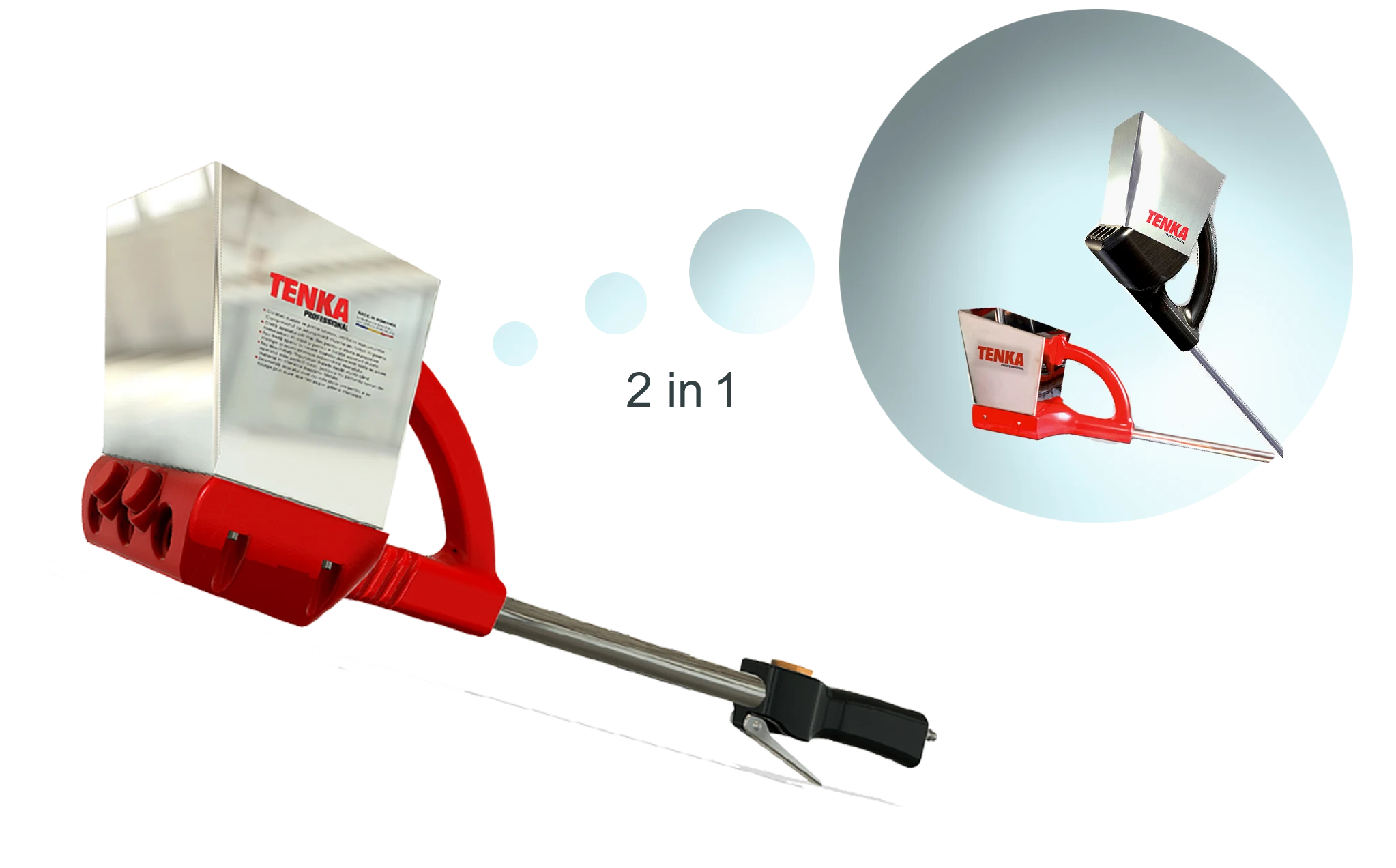 Omítací pistole TENKA - univerzální omítací stroj - stropy a stěny